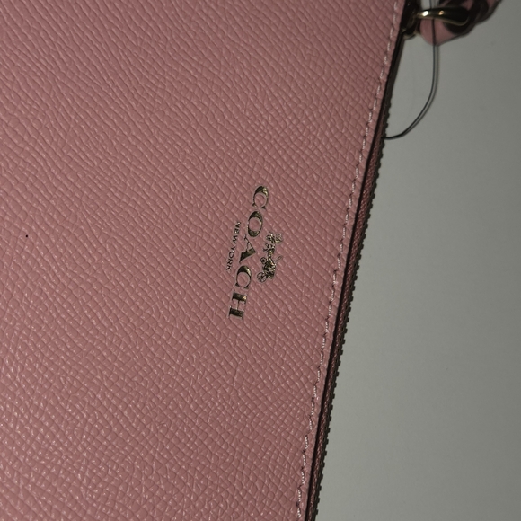 Coach Pink Leather Wristlet - Picture 3 of 3